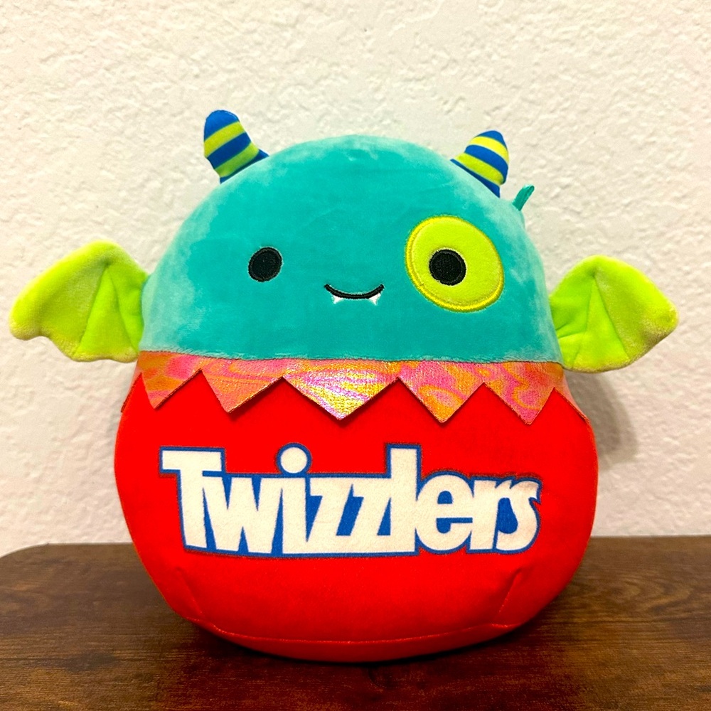 2022 Halloween Squishmallows Twizzlers Horned Green Devil 10" Stuffed Plush